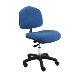 Fabric Wide Chair Desk H and Nylon Base, 18"-23" H  Single Lever Control
